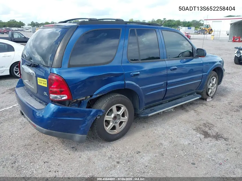 2005 Buick Rainier Cxl VIN: 5GADT13S652258404 Lot: 45544691