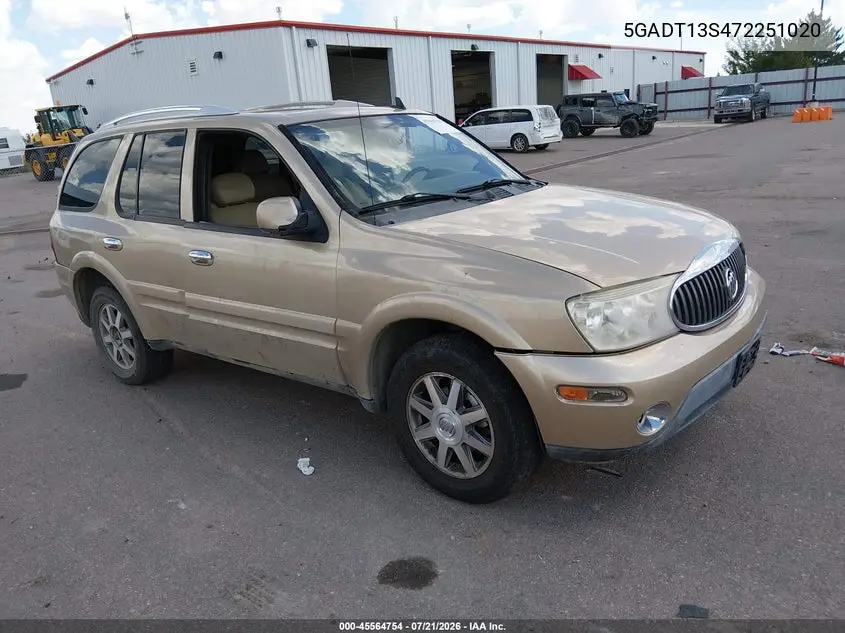 2007 Buick Rainier Cxl VIN: 5GADT13S472251020 Lot: 45564754