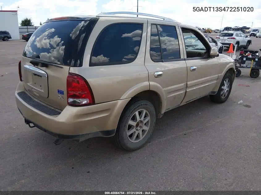 2007 Buick Rainier Cxl VIN: 5GADT13S472251020 Lot: 45564754