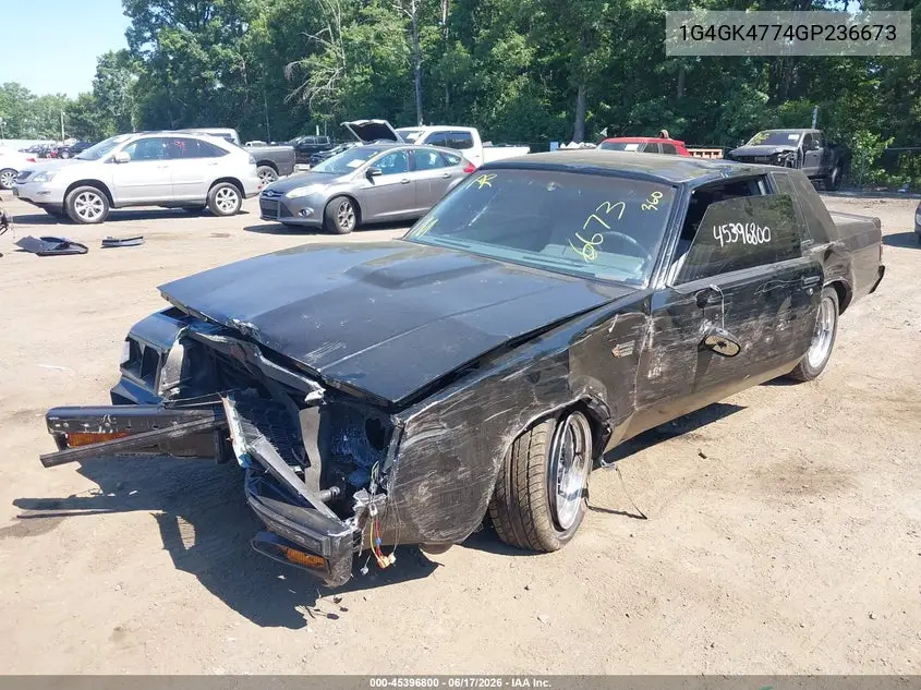 1986 Buick Regal T-Type VIN: 1G4GK4774GP436673 Lot: 45396800