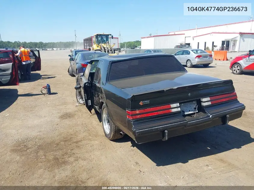 1986 Buick Regal T-Type VIN: 1G4GK4774GP436673 Lot: 45396800