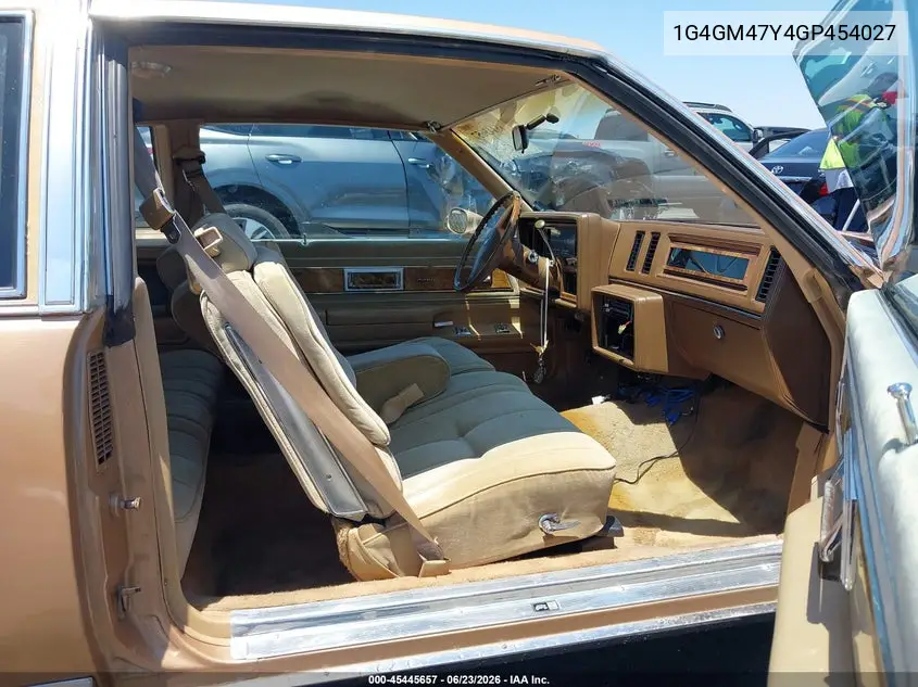 1986 Buick Regal Limited VIN: 1G4GM47Y4GP454027 Lot: 45445657