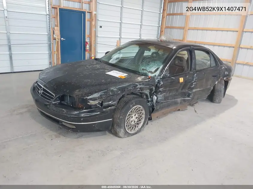 1999 Buick Regal Ls VIN: 2G4WB52K9X1407471 Lot: 45505368