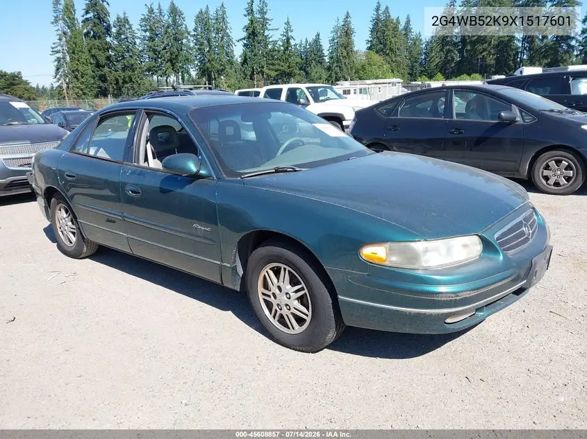 1999 Buick Regal Ls VIN: 2G4WB52K9X1517601 Lot: 45608857