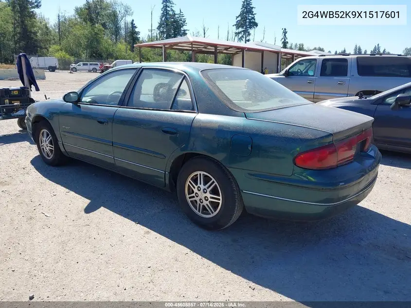 1999 Buick Regal Ls VIN: 2G4WB52K9X1517601 Lot: 45608857