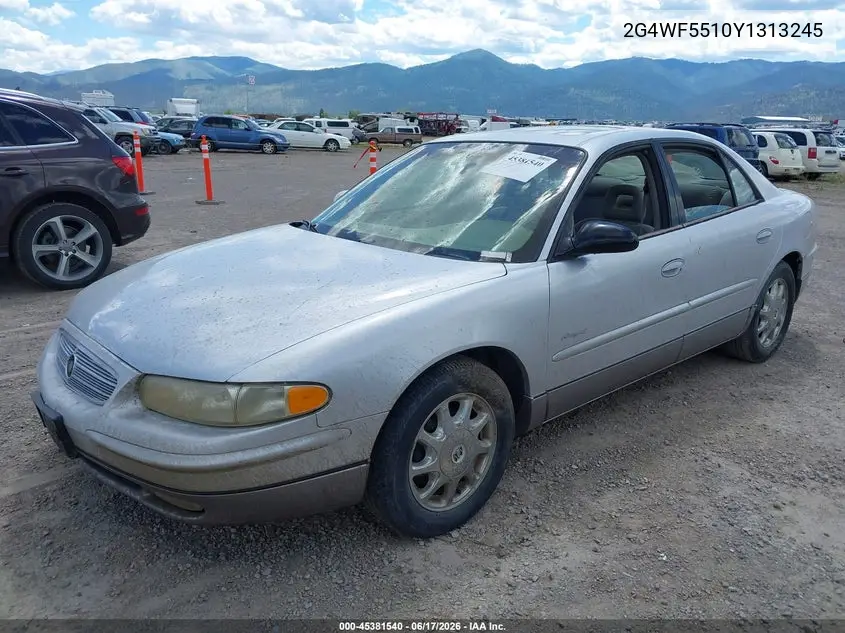 2000 Buick Regal Gs VIN: 2G4WF5510Y1313245 Lot: 45381540
