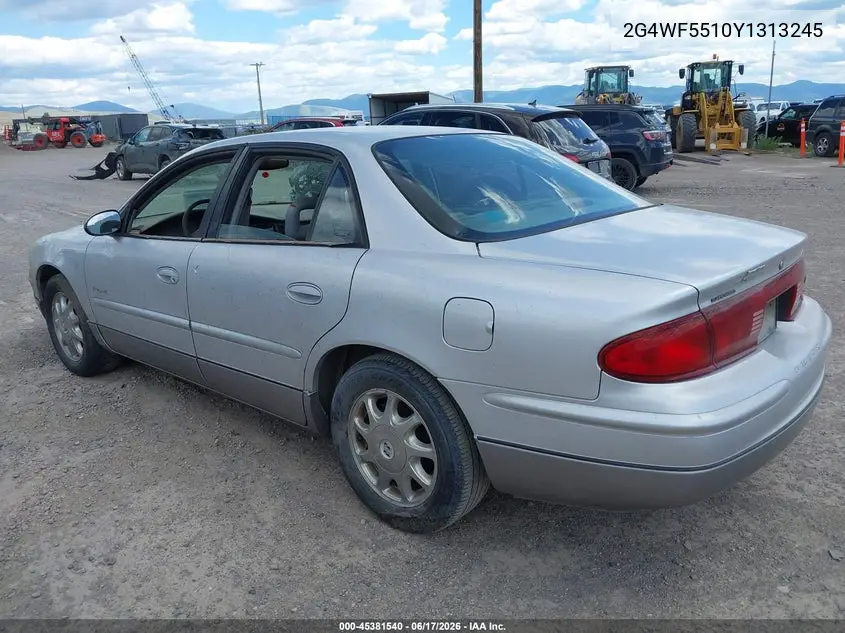 2000 Buick Regal Gs VIN: 2G4WF5510Y1313245 Lot: 45381540