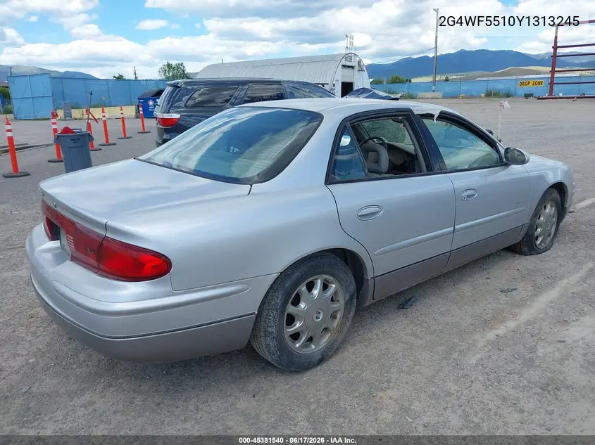 2000 Buick Regal Gs VIN: 2G4WF5510Y1313245 Lot: 45381540