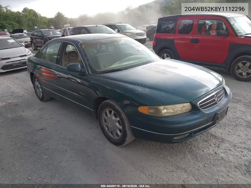 2000 Buick Regal Ls VIN: 2G4WB52K8Y1112296 Lot: 45408116