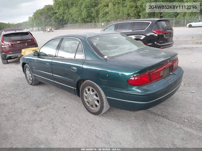 2000 Buick Regal Ls VIN: 2G4WB52K8Y1112296 Lot: 45408116
