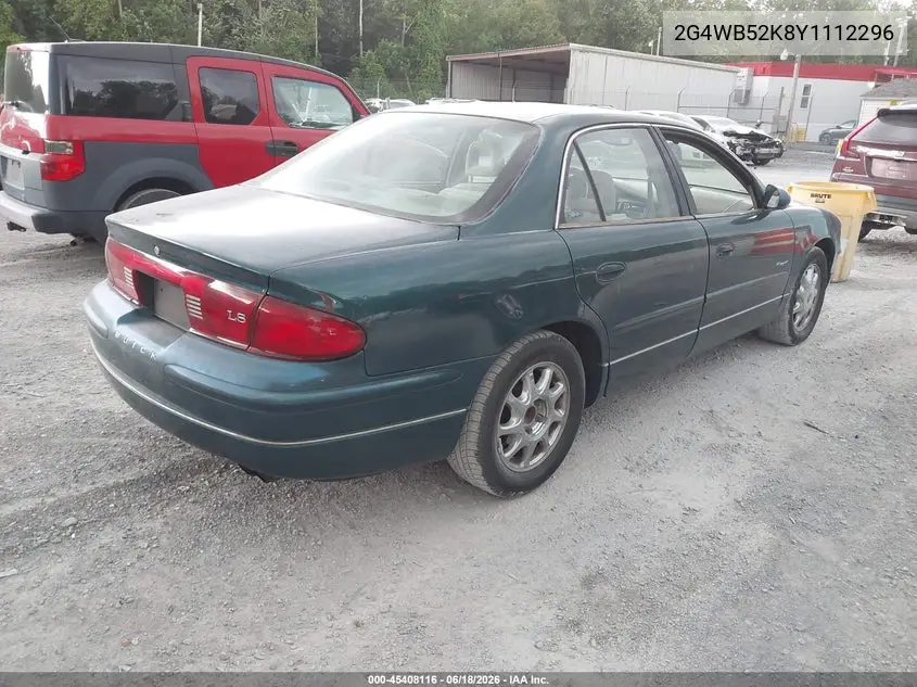 2000 Buick Regal Ls VIN: 2G4WB52K8Y1112296 Lot: 45408116