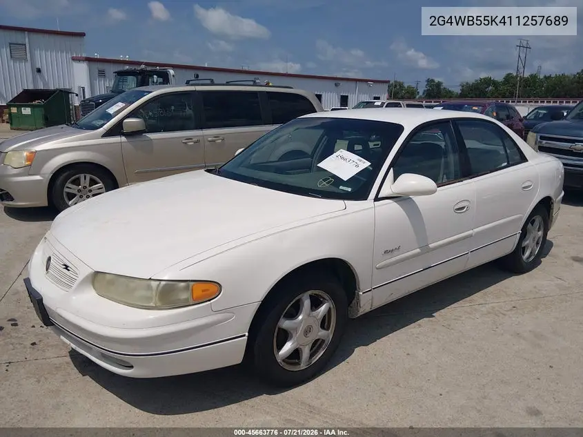 2001 Buick Regal Ls VIN: 2G4WB55K411257689 Lot: 45663776