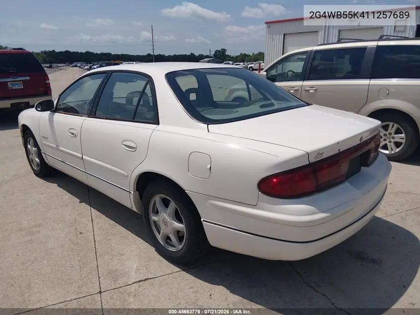 2001 Buick Regal Ls VIN: 2G4WB55K411257689 Lot: 45663776