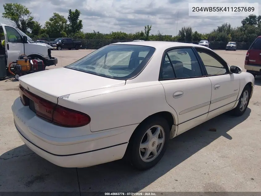2001 Buick Regal Ls VIN: 2G4WB55K411257689 Lot: 45663776