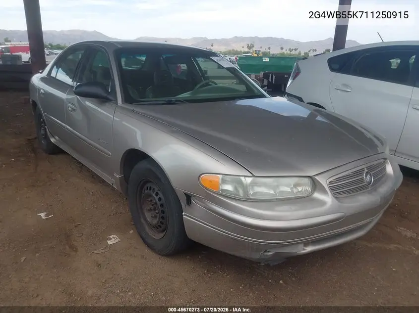 2001 Buick Regal Ls VIN: 2G4WB55K711250915 Lot: 45670273