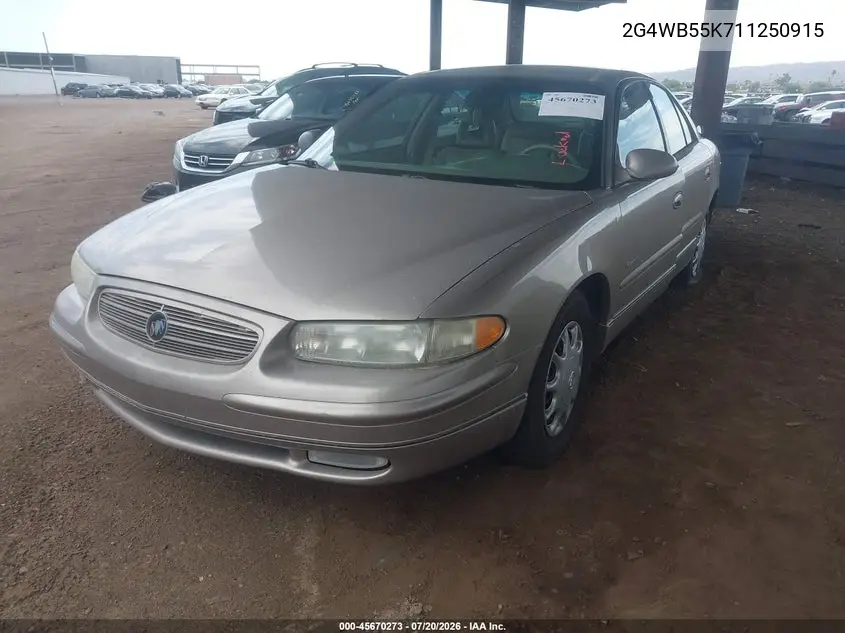 2001 Buick Regal Ls VIN: 2G4WB55K711250915 Lot: 45670273