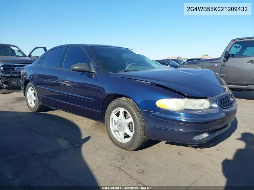 2002 Buick Regal Ls VIN: 2G4WB55K021209432 Lot: 45342941