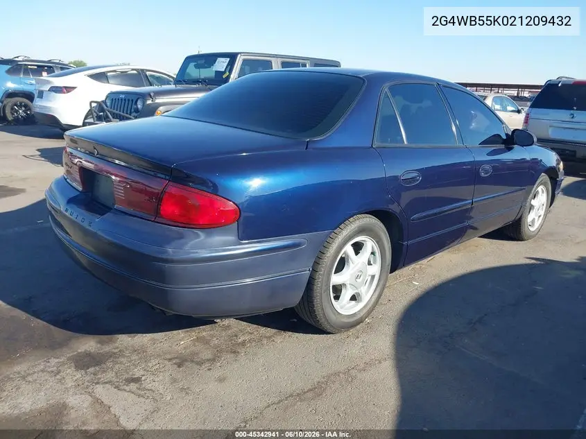 2002 Buick Regal Ls VIN: 2G4WB55K021209432 Lot: 45342941