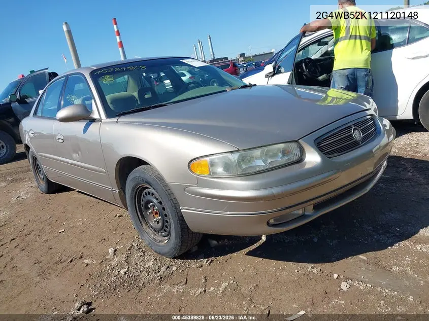 2002 Buick Regal Ls VIN: 2G4WB52K121120148 Lot: 45389828