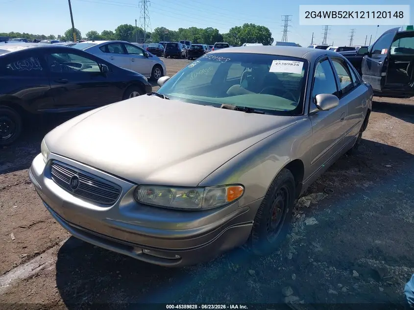 2002 Buick Regal Ls VIN: 2G4WB52K121120148 Lot: 45389828