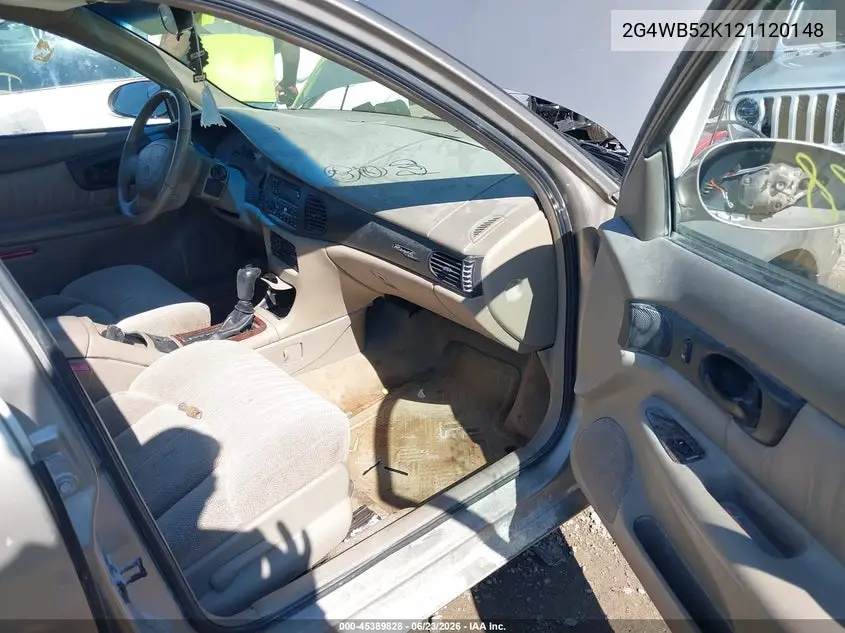 2002 Buick Regal Ls VIN: 2G4WB52K121120148 Lot: 45389828