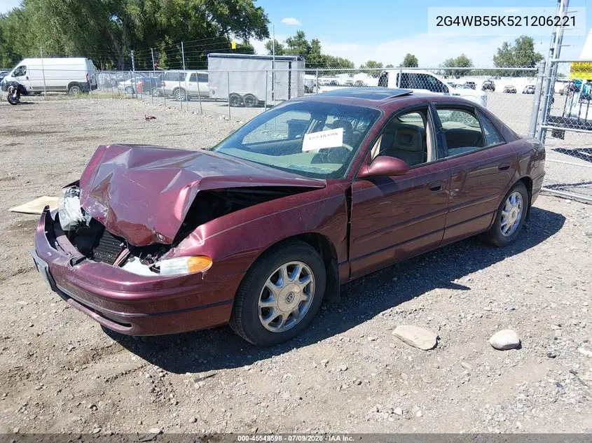 2002 Buick Regal Ls VIN: 2G4WB55K521206221 Lot: 45548598
