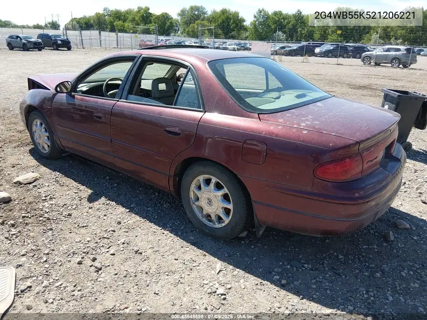 2002 Buick Regal Ls VIN: 2G4WB55K521206221 Lot: 45548598