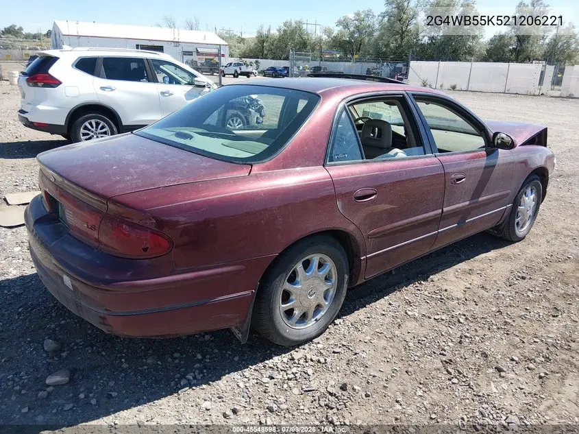 2002 Buick Regal Ls VIN: 2G4WB55K521206221 Lot: 45548598