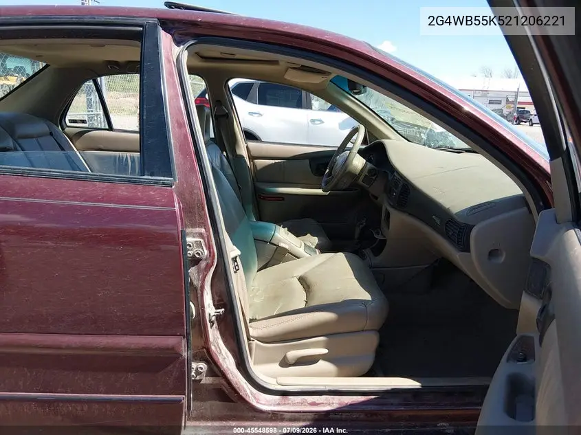 2002 Buick Regal Ls VIN: 2G4WB55K521206221 Lot: 45548598
