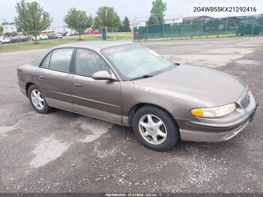 2002 Buick Regal Ls VIN: 2G4WB55KX21292416 Lot: 45682850