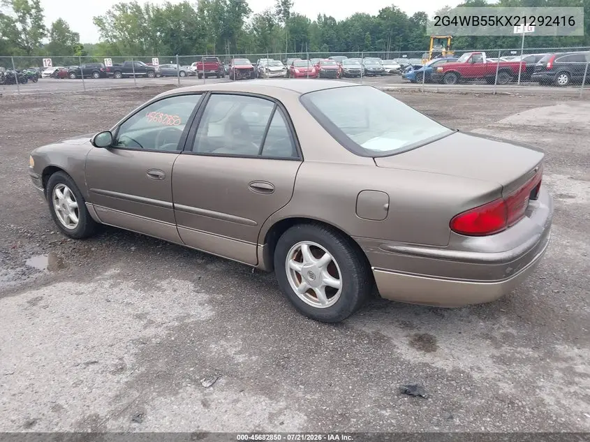 2002 Buick Regal Ls VIN: 2G4WB55KX21292416 Lot: 45682850
