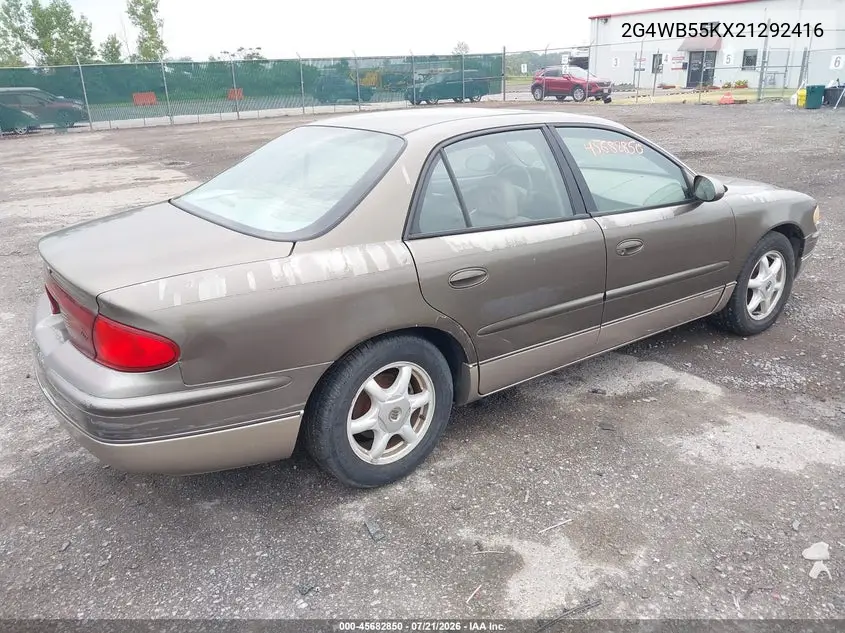 2002 Buick Regal Ls VIN: 2G4WB55KX21292416 Lot: 45682850