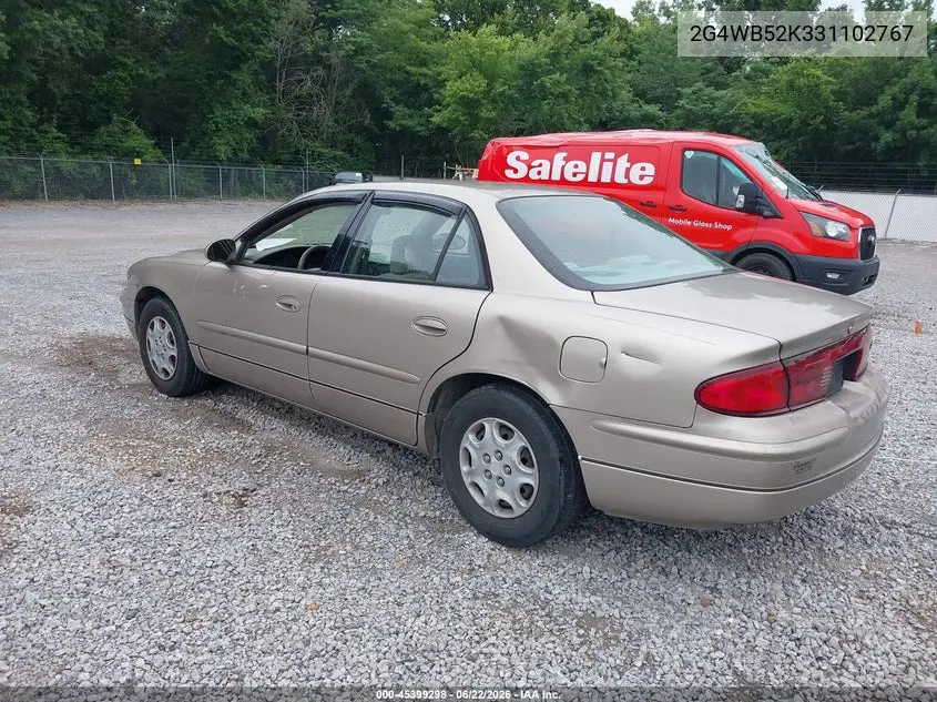 2003 Buick Regal Ls VIN: 2G4WB52K331102767 Lot: 45399298