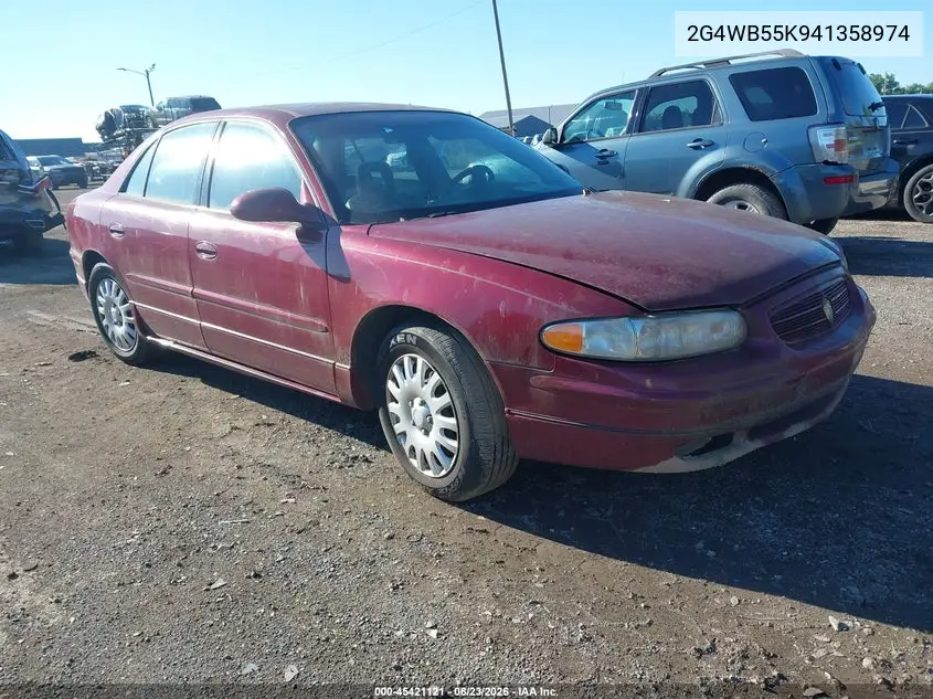 2004 Buick Regal Ls VIN: 2G4WB55K941358974 Lot: 45421121