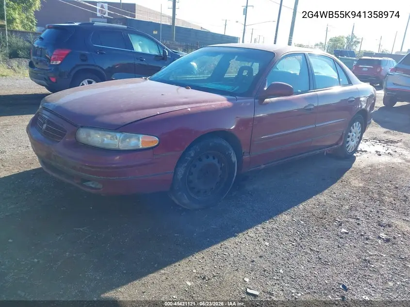 2004 Buick Regal Ls VIN: 2G4WB55K941358974 Lot: 45421121