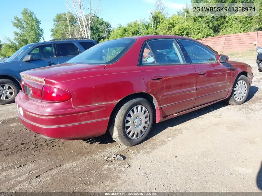 2004 Buick Regal Ls VIN: 2G4WB55K941358974 Lot: 45421121