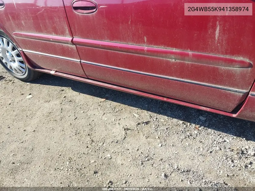2004 Buick Regal Ls VIN: 2G4WB55K941358974 Lot: 45421121