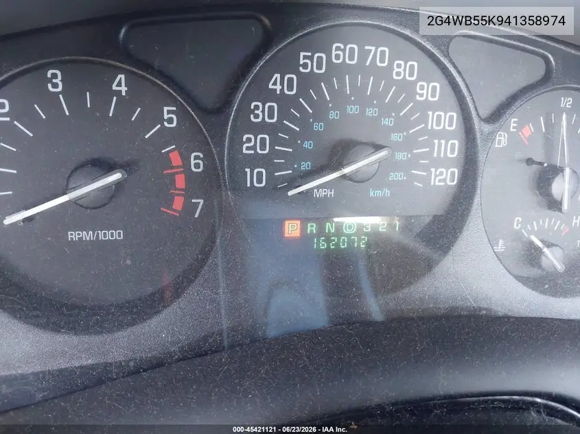 2004 Buick Regal Ls VIN: 2G4WB55K941358974 Lot: 45421121