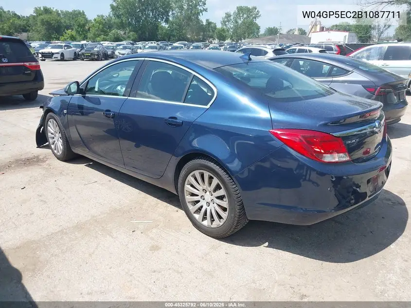 2011 Buick Regal Cxl Russelsheim VIN: W04GP5EC2B1087711 Lot: 45325792