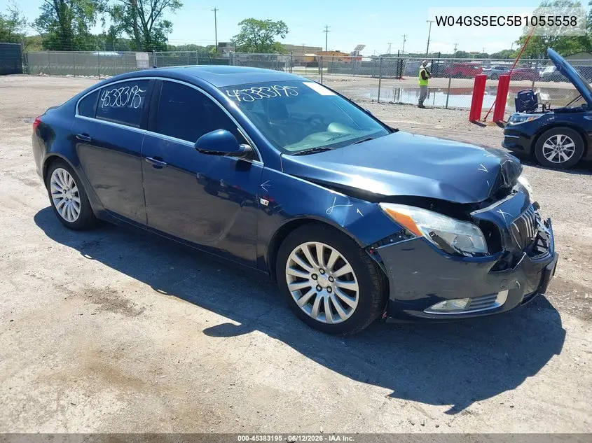 2011 Buick Regal Cxl Russelsheim VIN: W04GS5EC5B1055558 Lot: 45383195