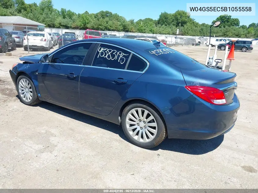 2011 Buick Regal Cxl Russelsheim VIN: W04GS5EC5B1055558 Lot: 45383195