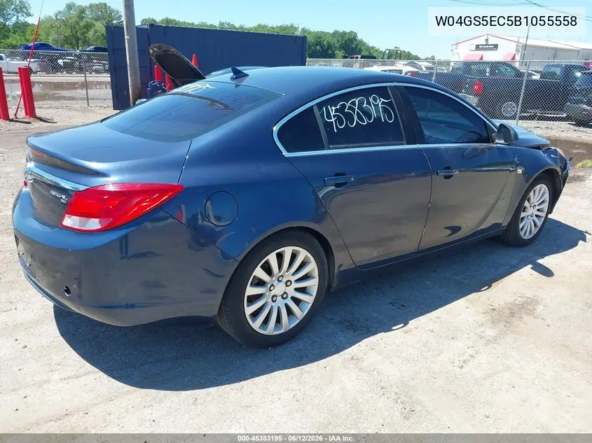 2011 Buick Regal Cxl Russelsheim VIN: W04GS5EC5B1055558 Lot: 45383195