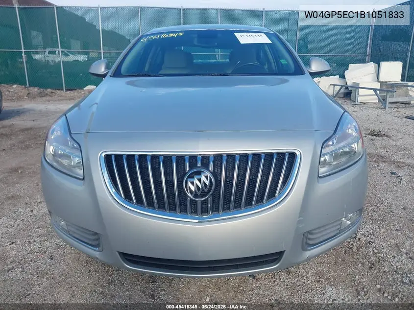 2011 Buick Regal Cxl Russelsheim VIN: W04GP5EC1B1051833 Lot: 45416345