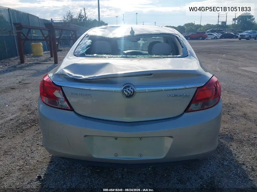 2011 Buick Regal Cxl Russelsheim VIN: W04GP5EC1B1051833 Lot: 45416345