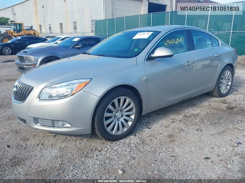 2011 Buick Regal Cxl Russelsheim VIN: W04GP5EC1B1051833 Lot: 45416345