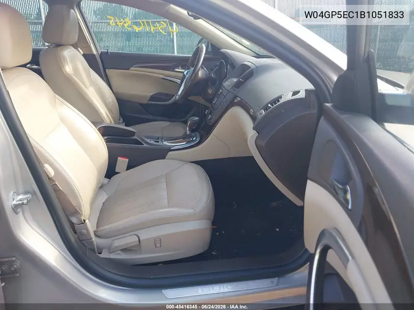 2011 Buick Regal Cxl Russelsheim VIN: W04GP5EC1B1051833 Lot: 45416345