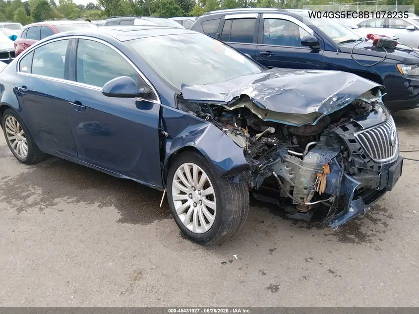 2011 Buick Regal Cxl Russelsheim VIN: W04GS5EC8B1078235 Lot: 45431927
