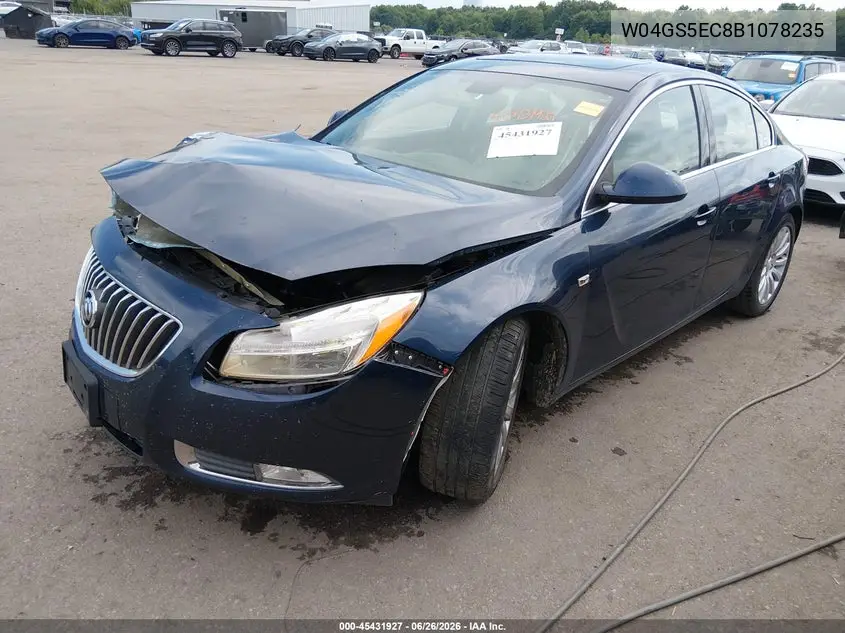 2011 Buick Regal Cxl Russelsheim VIN: W04GS5EC8B1078235 Lot: 45431927