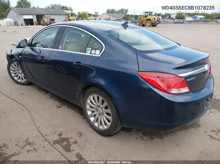 2011 Buick Regal Cxl Russelsheim VIN: W04GS5EC8B1078235 Lot: 45431927