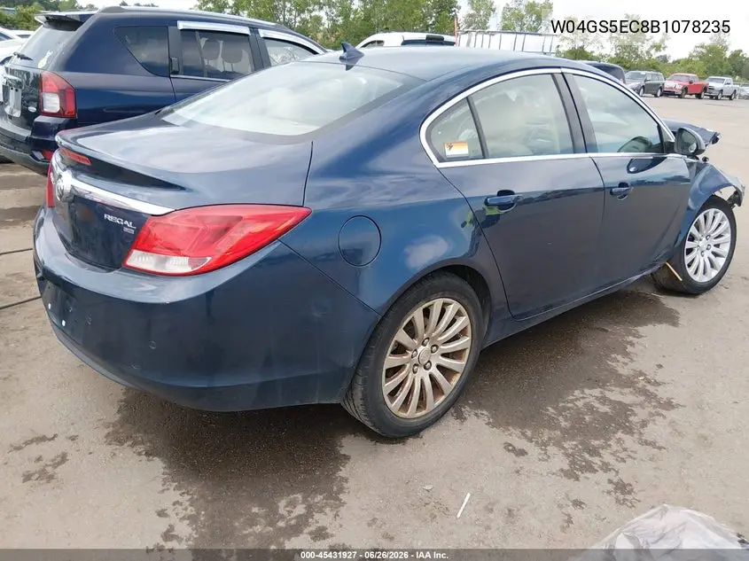 2011 Buick Regal Cxl Russelsheim VIN: W04GS5EC8B1078235 Lot: 45431927